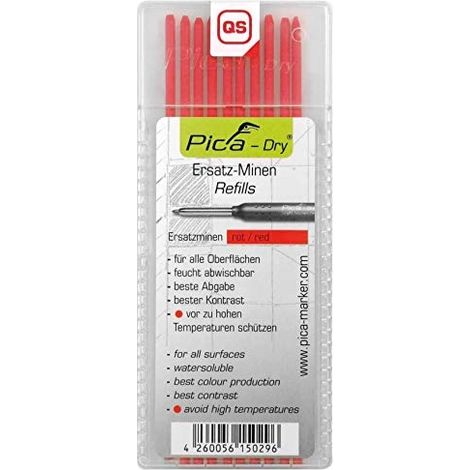 Cimco 212157 Set de 10 minas rojas para rotuladores