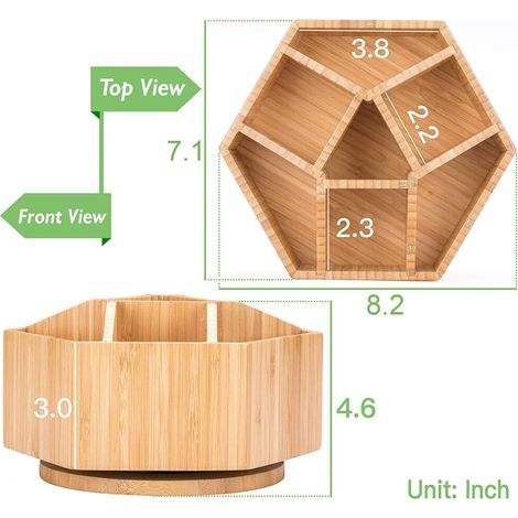 Scaffale portaoggetti in bambù resistente e multifunzionale, ideale per aule, uffici, negozi di cosmetici, cucine, ecc., realizzato con materiali ecocompatibili e con ampio spazio.