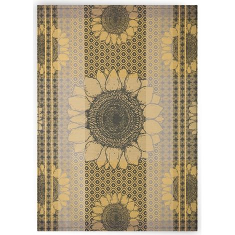 Strofinaccio da cucina Girasoli 50x70 Zwoltex in pelo di capra marrone