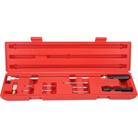 Tournevis de Réglage de Vis, 10 Pièces Clé de Réglage de Carburateur Outil 90 Degrés Biseau Tournevis Angle Moteur Carb Tune Up Outil de Réglage pour ATV UTV Motoneige