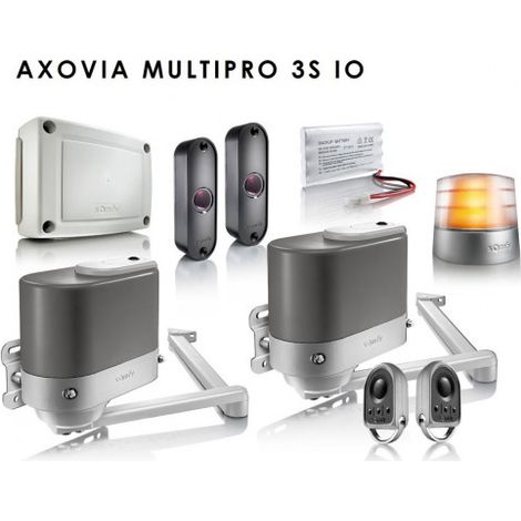 Kit de motorisation de portail battant 300kg – Ouverture rapide 15s à 90° – Moteurs à bras AXOVIA MULTIPRO 3S – Installation simplifiée – ME (1/5)