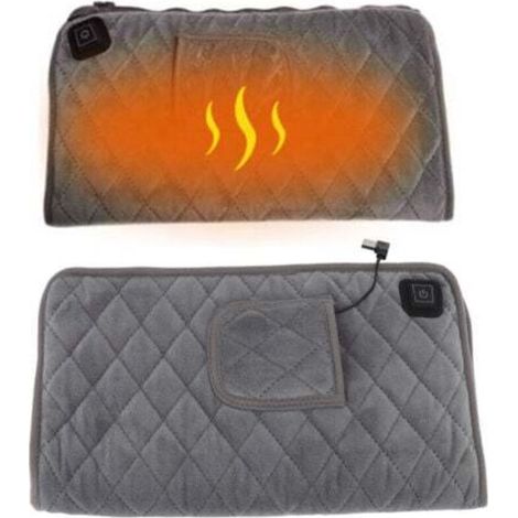 Coussin chauffant électrique 3 vitesses Température réglable Pliable Lavable Doux Coton PET Couverture chauffante USB pour les mains (1/4)
