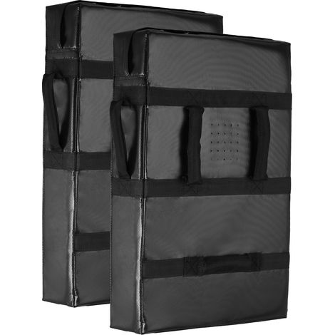 Mophorn Maniquí de bloqueo para fútbol americano, almohadilla protectora con asas, espuma de alta densidad, equipo duradero para entrenamiento de hockey y lacrosse, color negro,600 x 405 x 240 mm