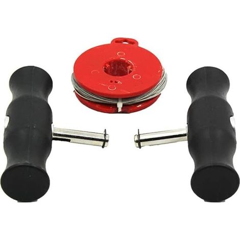 Kit d’outils pour déposer un pare-brise automobile – fil résistant en acier inoxydable + manche ergonomique – 1 pièce (1/5)