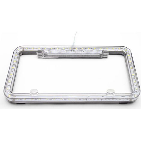 Feu Cadre Plaque Immatriculation LED Support Plaque 6W 12V 31.5x16.5x2cm Universel pour Voiture (1/5)
