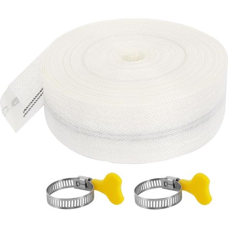 Tuyau Refoulement Plat 32mm 1 1/4 ,20 M Tuyau d'Incendie tuyau de refoulement Avec 2 Colliers De Serrage, Tuyau Industriel Pour Jardinage Et Agriculture (1/5)