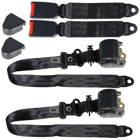 Ceinture de sécurité à trois points entièrement automatique voiture camion ceinture de sécurité rétractable automatique universelle ceinture de sécurité du conducteur (1/3)