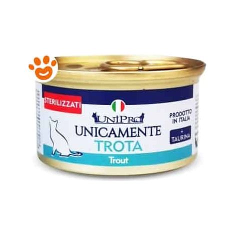 Unipro Cat Unicamente Adult Sterilizzato Trota - Lattina 85 Gr -