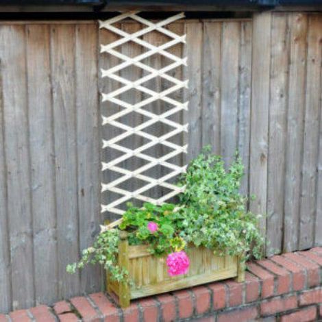 Wooden Expandable Garden Trellis - 6ft x 1ft (1/4)