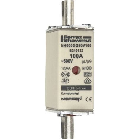 Mersen NH-Sicherungseinsatz SF Gr.000 gG100A/500VKM NH000GG50V100