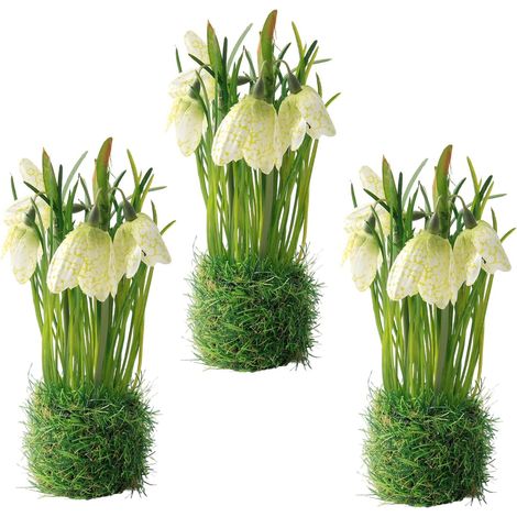 3 Bouquet de Fleurs Artificielles Extérieures Fleur Artificiel Deco (1/5)
