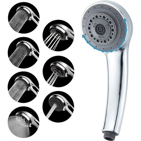 Hochdruck-Duschkopf mit 7 Positionen, 3,5-Zoll-Luxus-Universal-Handbrause, verstellbar für Badezimmer, Hotel, Fitnessstudio und Spa (1/5)