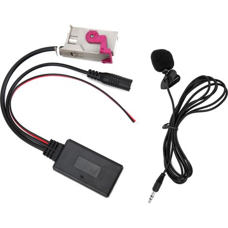 Module Bluetooth 32 broches DC12V pour voiture, adaptateur microphone sans fil AUXIN pour Audi A3 A4 A6 A8 TT R8 RNSE (1/5)