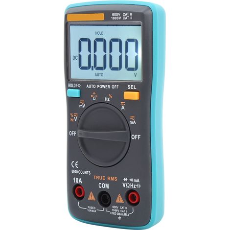 ZT101 Digitales Multimeter AC/DC Voltmeter Amperemeter Ohmmeter Spannungsmesser Automatischer Bereichsregler 6000 Zähler (1/5)