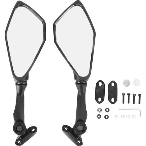 Pair Motorcycle Rear View Mirrors Folding Black Replacement for Ninja 300 250 ZX6R 636 300R EX300 ABS 2011‑2018 (1/5)