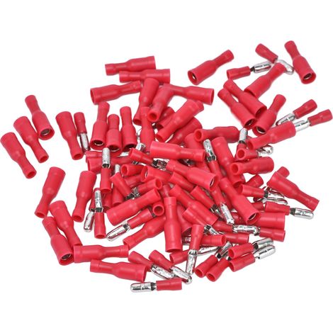 50 Paires de Connecteurs à Souder Mâle-Femelle pour Câbles 22-16 AWG, Raccords Électriques Rapides (1/5)