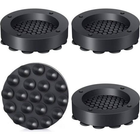 4 Pièces Tapis Anti Vibration Machine à Laver, Patin Machine à Laver Anti Vibration, Amortisseur pour Réduire Le Bruit et Les Vibrations, Pied Machine a Laver pour Séchoirs et Meubles (1/5)