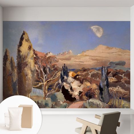 Papier peint intissé avec imprimé installation simple qualité excellente sans désordre - Colle incluse gratuite Paysage forestier 152x104 cm (1/5)