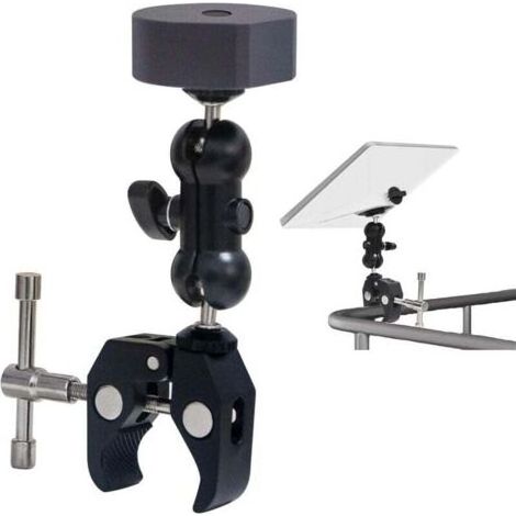 Kaelt - Support Starlink Mini, support de poteau Starlink, support Starlink Mini réglable avec adaptateur compatible, kit de montage Starlink pour camping-car, échelle, bateau (noir) (1/5)
