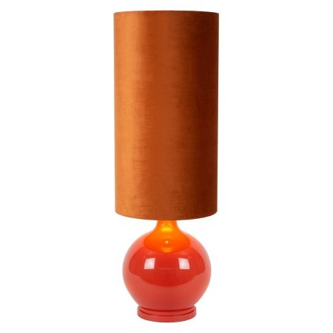 Lampada tavolo Esterad Lucide vetro arancio 100cm E27