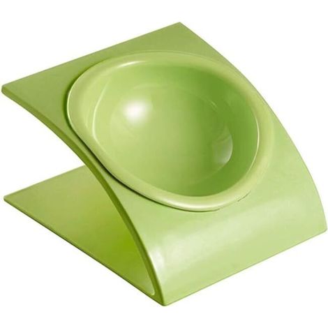 Vert Porte-gamelle Surélevée Pet Gamelles incliné pour Chien et Chat Gamelles Chien Chat Mélamine avec Support-Fei Yu (1/5)