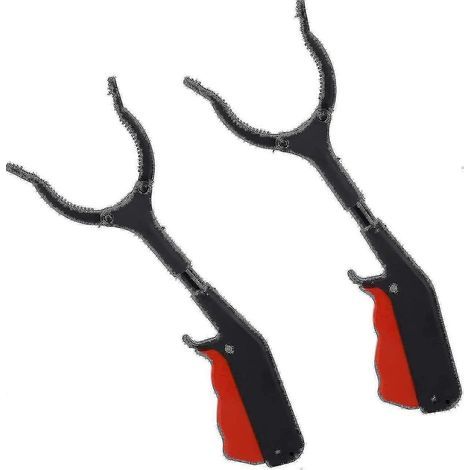 Lot de 2 pinces de préhension pour enfants de 30 cm, pince courte pour seniors, pince de jardinage, pinces de ramassage, pinces hygiéniques (1/5)