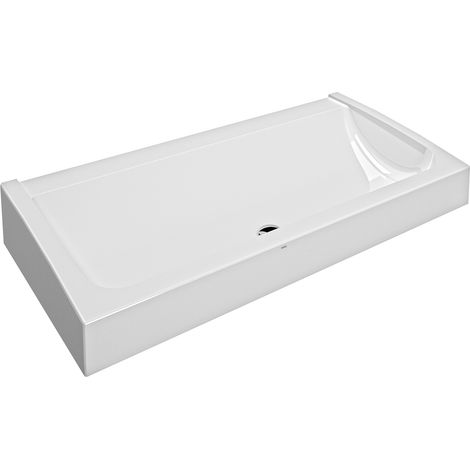KWC AR Waschrinne, FUTURA exklusiv, MIRANIT,  1200x170x570 mm, Ablaufventil