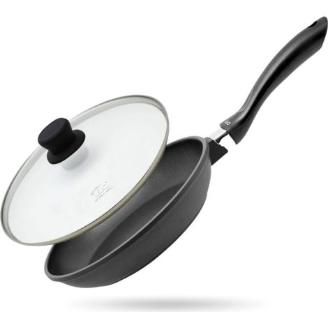 Poêle à frire 28 cm et couvercle en verre sans PFAS Elo Alucast (1/5)