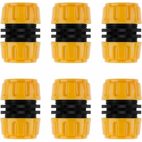 Prolongateur Mâle pour Raccord de Tuyau de Jardin – Connecteur de Réparation Universel – Lot de 6 pièces (1/5)