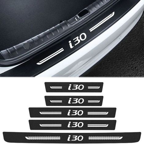 (5 pièces) Bande adhésive de seuil de porte pour HYUNDAI I30 - Autocollants anti-abrasion pour garniture de seuil,autocollants pour pédale d'entrée,accessoires de décoration intérieure (1/3)