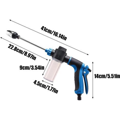 Pulverizador portátil con boquilla ajustable de tres modos y mango ergonómico, adecuado para el mantenimiento del coche y del jardín. (1/4)