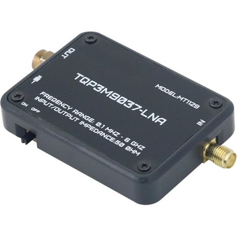 Compatible avec l'amplificateur à faible bruit MT1129 TQP3M9037 LNA 3x et l'analyseur SDR TEF6686 pour récepteurs radio. (1/3)