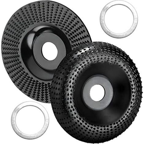 Set di 2 mole per legno per smerigliatrice angolare da 125 mm, intaglio del legno, fresa a disco (1/4)