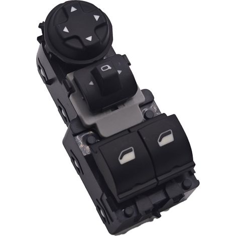 The reference number 96783350ZD is suitable for the entire push button switch assembly of the electric window regulator of Peugeot Citroën vehicles. (1/4)