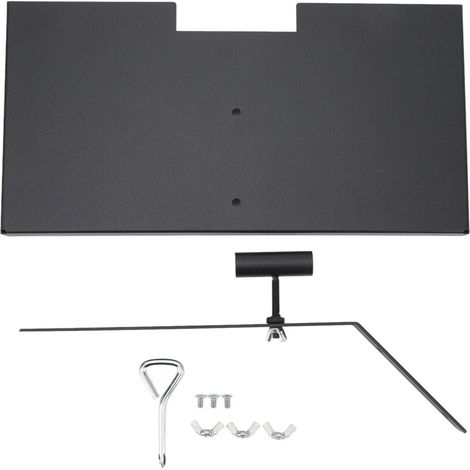 Support de marqueur funéraire en fer anti-décoloration, assemblage facile, finition mate, trou de drainage, support de plaque commémorative pour proches et animaux de compagnie (1/5)