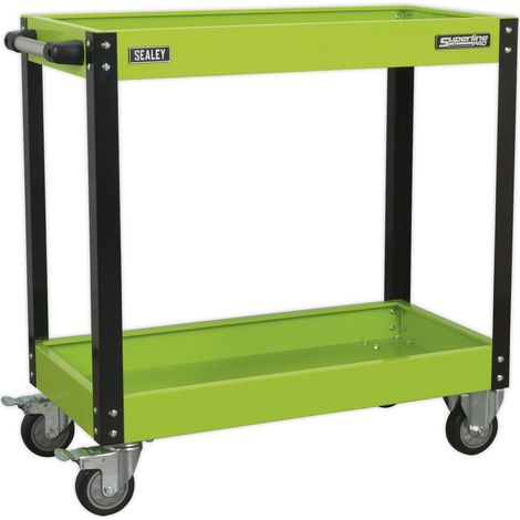 Sealey Workshop Trolley 2-Level Heavy-Duty - Hi-Vis Green CX109HV (1/3)