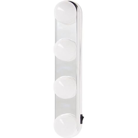 Make-up-Spiegellampe, LED-Make-up-Lampe, Saugnapf-Spiegel-Kopflampe, stanzfrei, 1 W