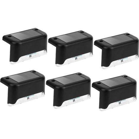6pièces Lampes Solaire De Jardin Éclairage Led Étanche Pour Clôture Et (1/5)