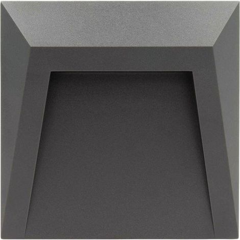 Baliza Exterior LED 1.5W Superficie Pared Antracita Clover 4000K Blanco Neutro
