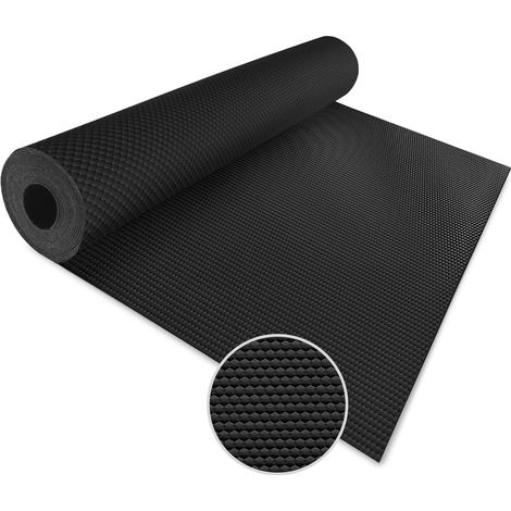 PVC-Bodenbelag Hexagon Schwarz 120 x 50 cm