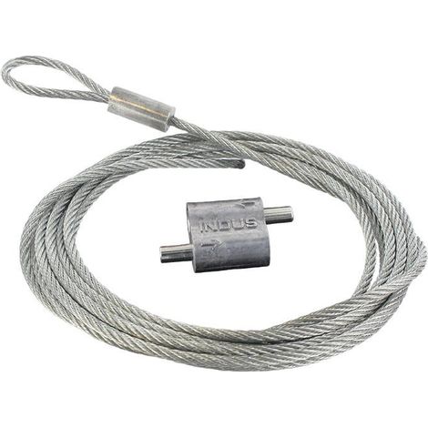 Sachet 1 verrou MM INDUS + 3m. filin boucle 2.5 BLM 632503