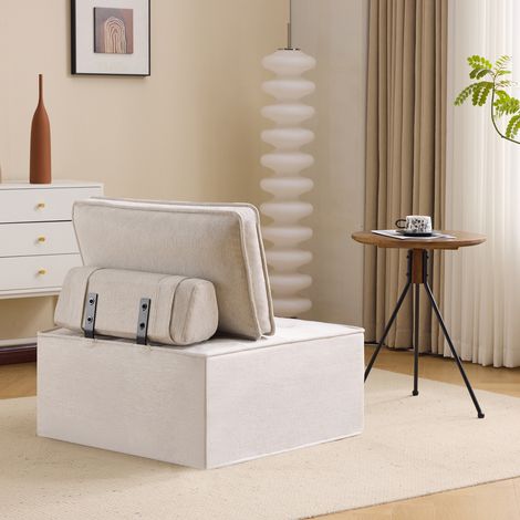 Canapé une place, petit ensemble de sièges, fauteuil de salon, pouf, sofa pour chambre à coucher, chambre d’amis ou chambre d’enfant (1/5)