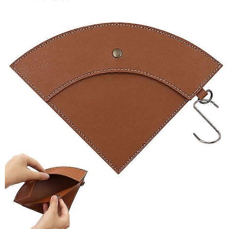 Sac de rangement pour 25-26 filtres à café coniques réutilisables en cuir, idéal pour le camping