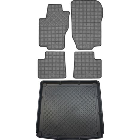 Juego de alfombrillas de goma para coche y alfombrilla para maletero para Mercedes Clase M W164 SUV (5 puertas) de agosto de 2005 a 2011.