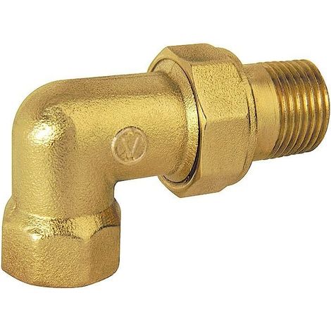 Raccordo a vite angolare girevole 3/4" in ottone