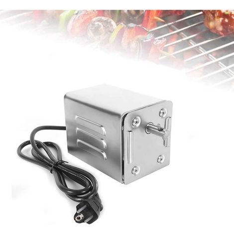 15W 70KG Moteur électrique pour Barbecue en Acier Inoxydable, Moteur Professionnel pour Barbecue, Poulet, Porc, Chèvre grillée (1/4)