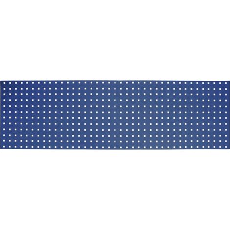 Panneau perforé pour mur d'atelier STIER, 1500x450 mm, bleu gentiane (1/5)