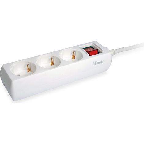 Equip Steckdosenleiste 3-fach Schuko 1,5m Kabel mit Schalter (245551) (1/4)