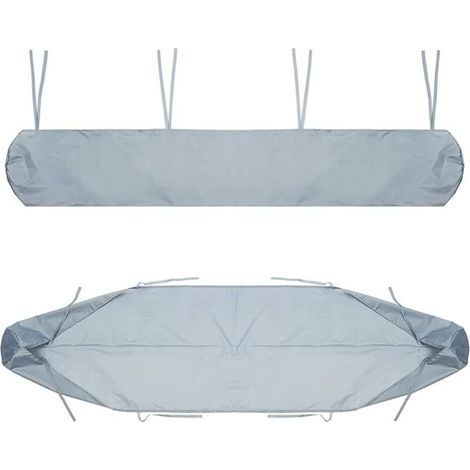 Housse de Auvent Jardin Protection, BâChe Sac de Rangement 420D Oxford Contre Les UV Anti-poussière étanche Contre la Neige et la Pluie en Hiver, pour Canopy Shelter De Terrasse Meubles (Gris, 4M) (1/5)