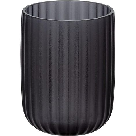 GDHZS- Gobelet Salle de Bain Gris - Porte brosse à dents, verre, 8.0 x 8.0 x 13 cm, Gris,450ml (1/4)